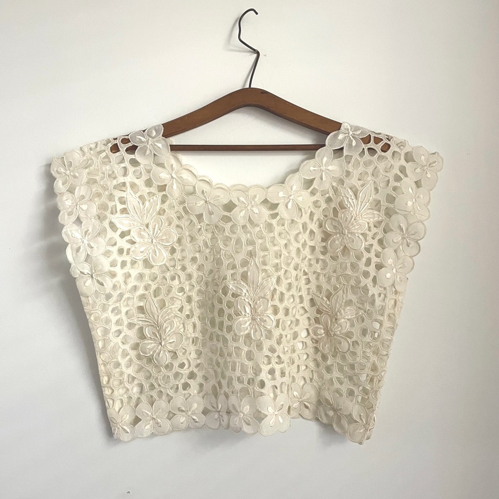 Unique vintage top and vest.